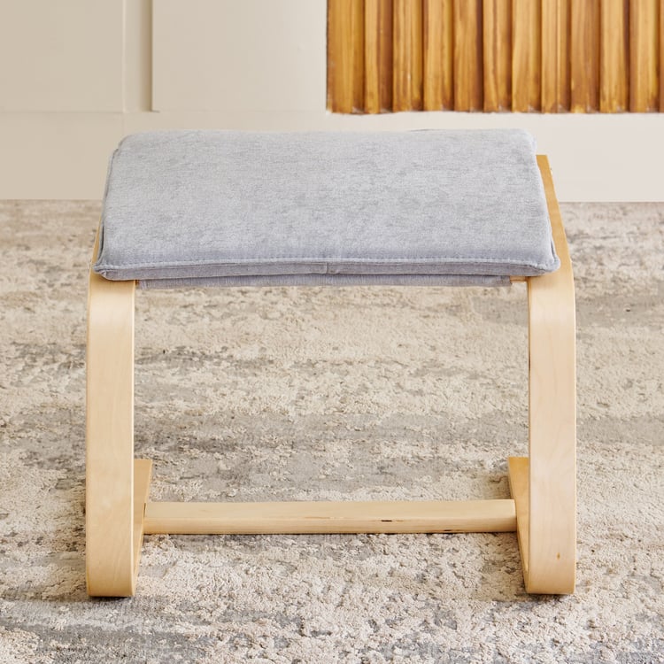 Paulo Fabric Chair Footrest - Grey
