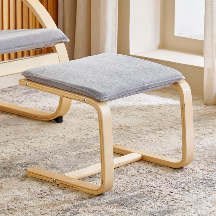 Paulo Fabric Chair Footrest - Grey