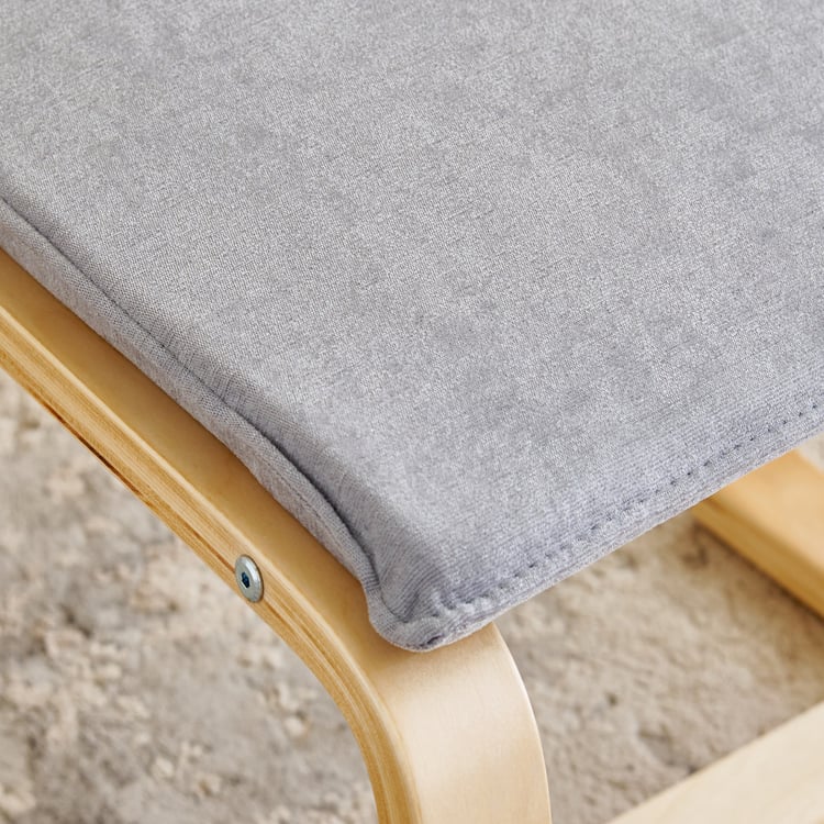 Paulo Fabric Chair Footrest - Grey