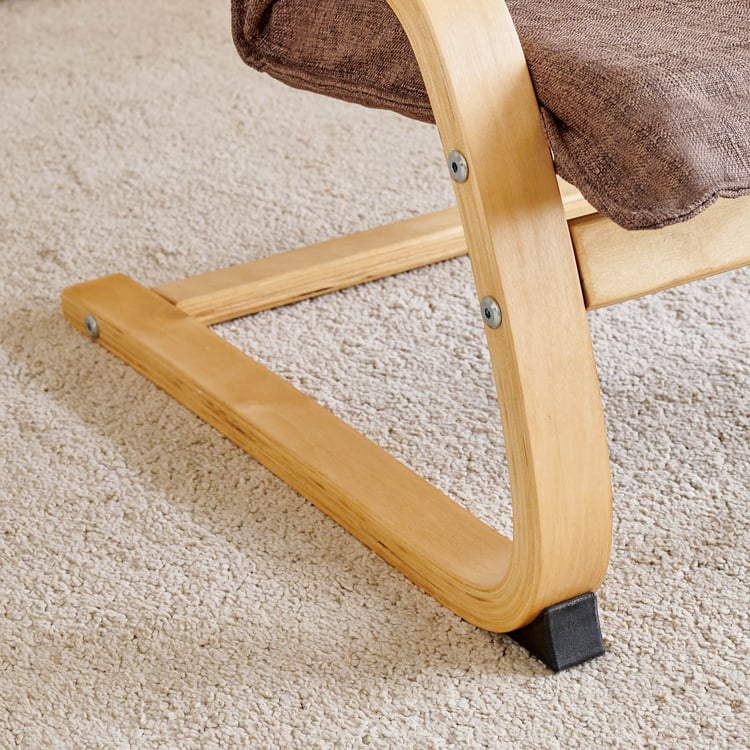 Paulo Fabric Kids Chair - Brown