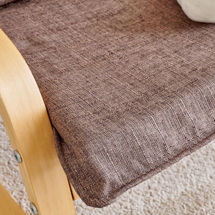 Paulo Fabric Kids Chair - Brown