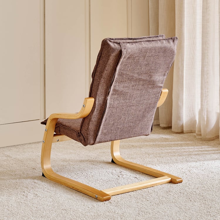 Paulo Fabric Kids Chair - Brown