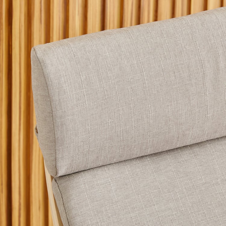 Paulo Fabric Rocking Chair - Beige