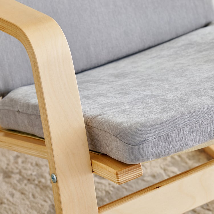 Paulo Fabric Rocking Chair - Grey