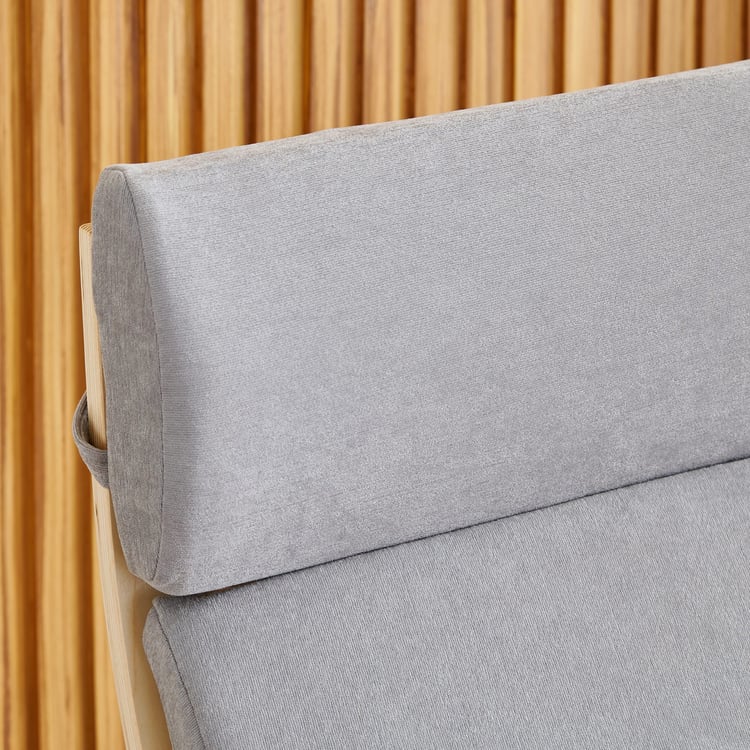 Paulo Fabric Rocking Chair - Grey