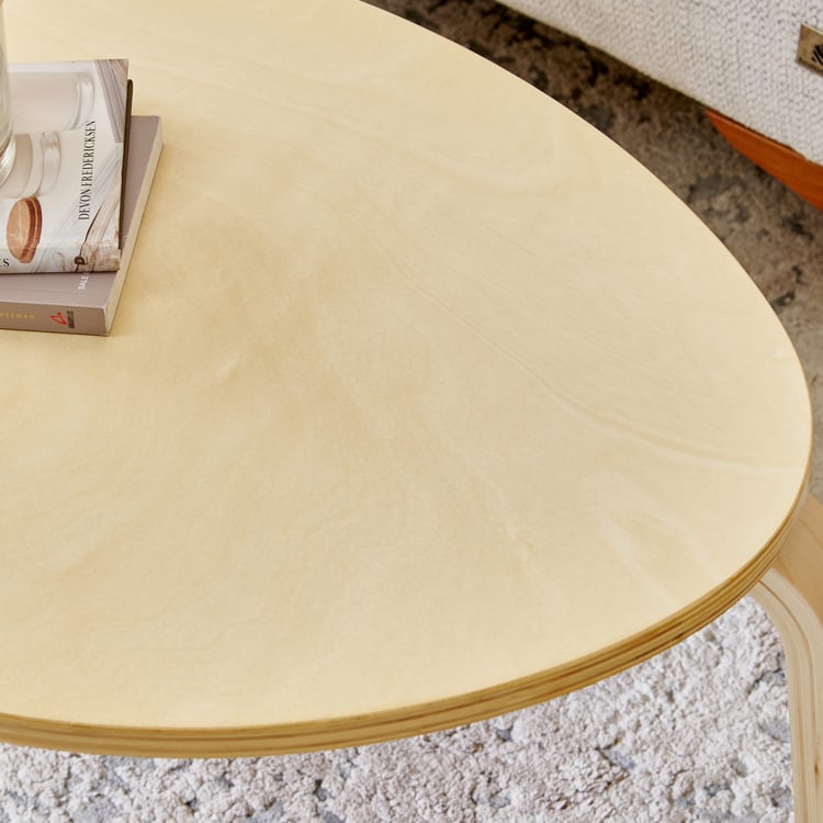 Paulo Solid Wood Small End Table - Brown