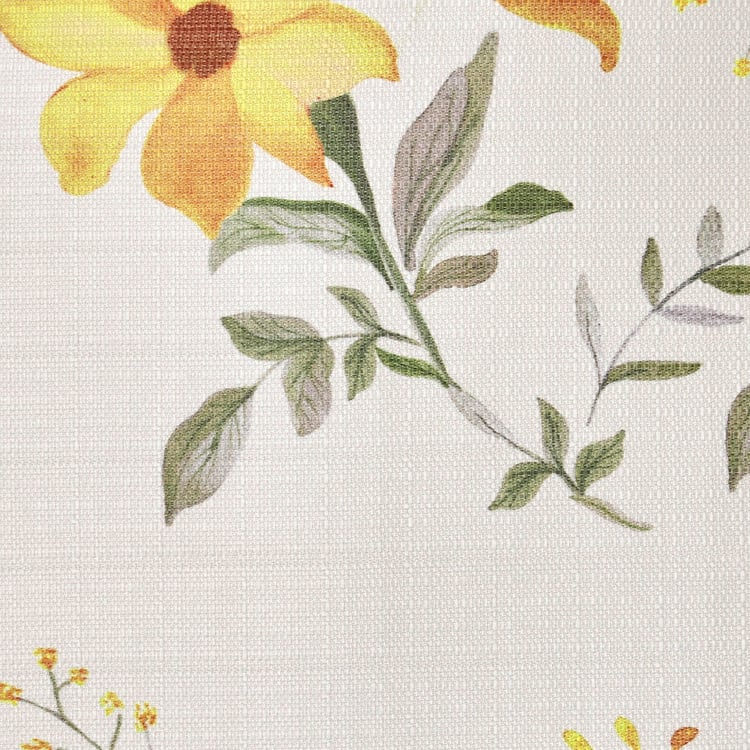 Corsica Florish Set of 2 Floral Print Light Filtering Window Curtains