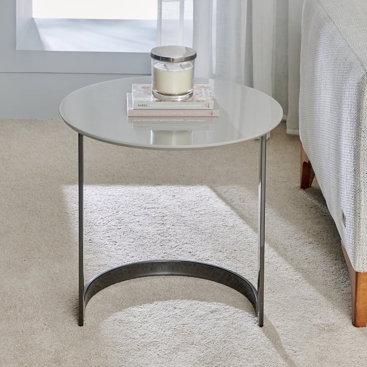 Herman Metal End Table - Grey