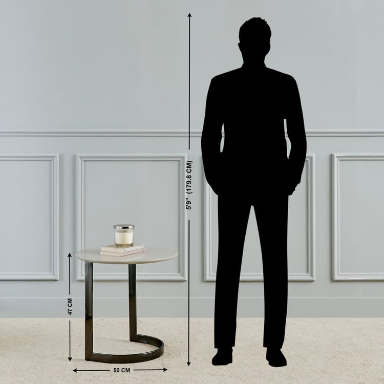 Herman Metal End Table - Grey