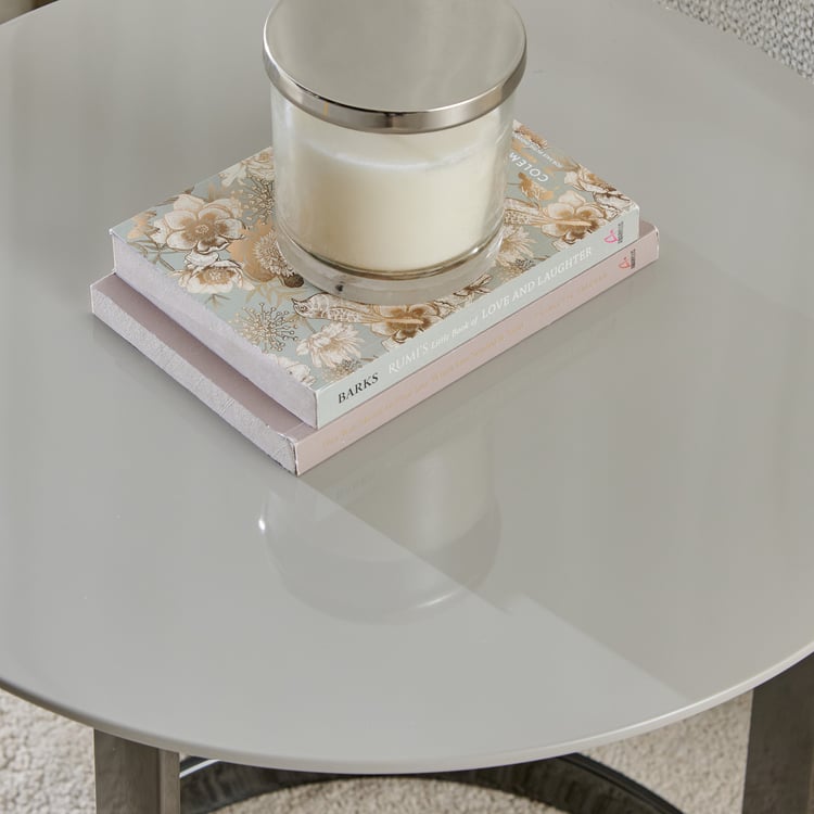 Herman Metal End Table - Grey