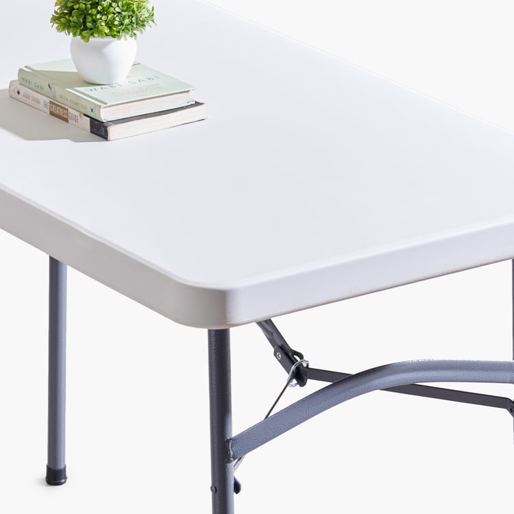 Helios Carter Outdoor Foldable Table - White