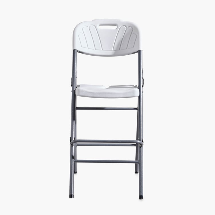 Helios Ash Metal Folding Chair - Grey