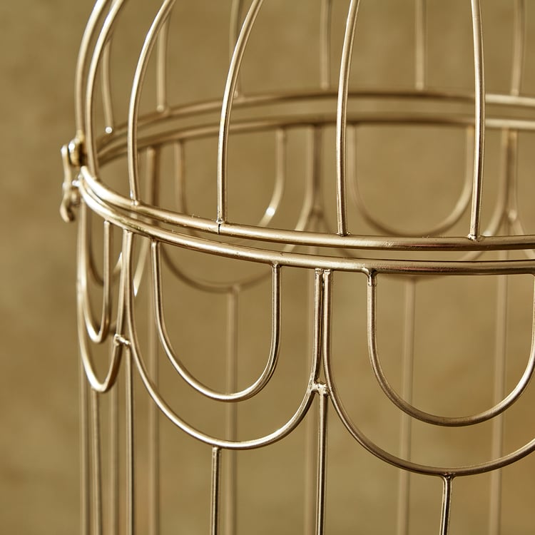 Paloma Brace Metal Decorative Bird Cage - Large