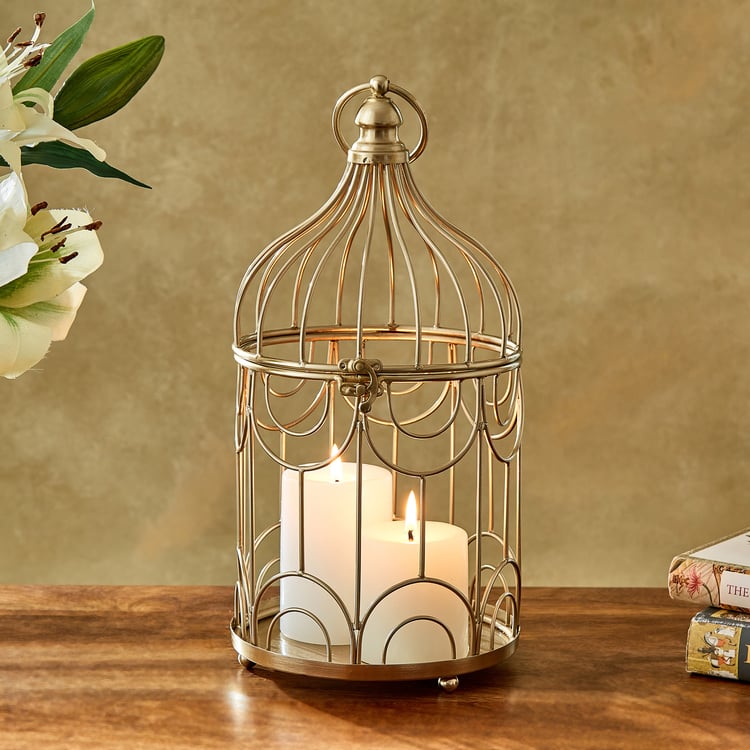 Paloma Brace Metal Decorative Bird Cage - Small