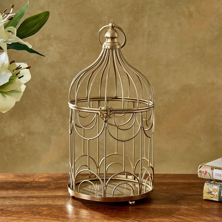 Paloma Brace Metal Decorative Bird Cage - Small