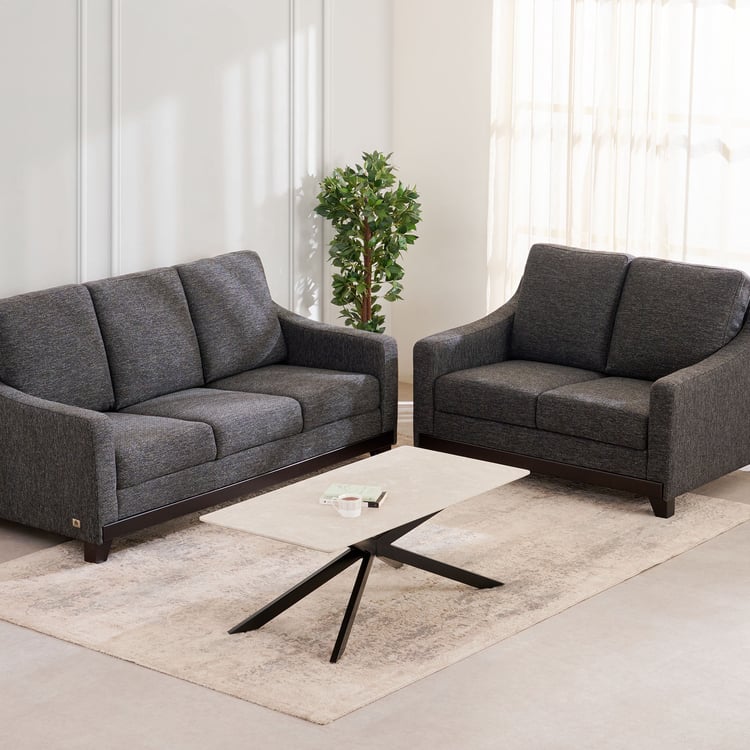 Sylvester Plus Fabric 3+2 Seater Sofa Set- Grey