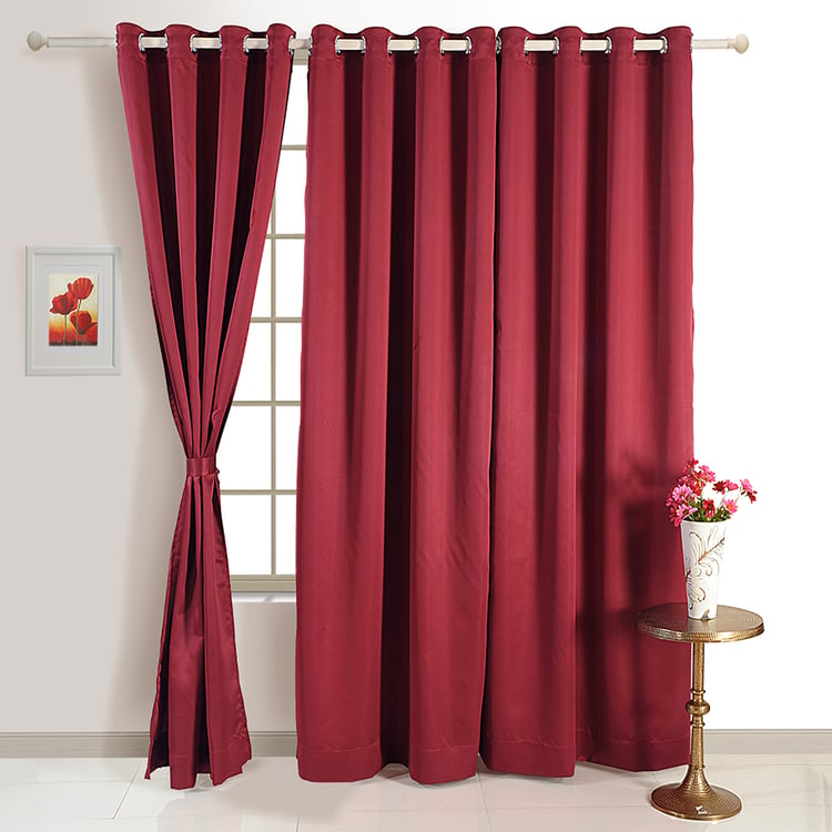 SWAYAM Micro Classic Room Darkening Door Curtain