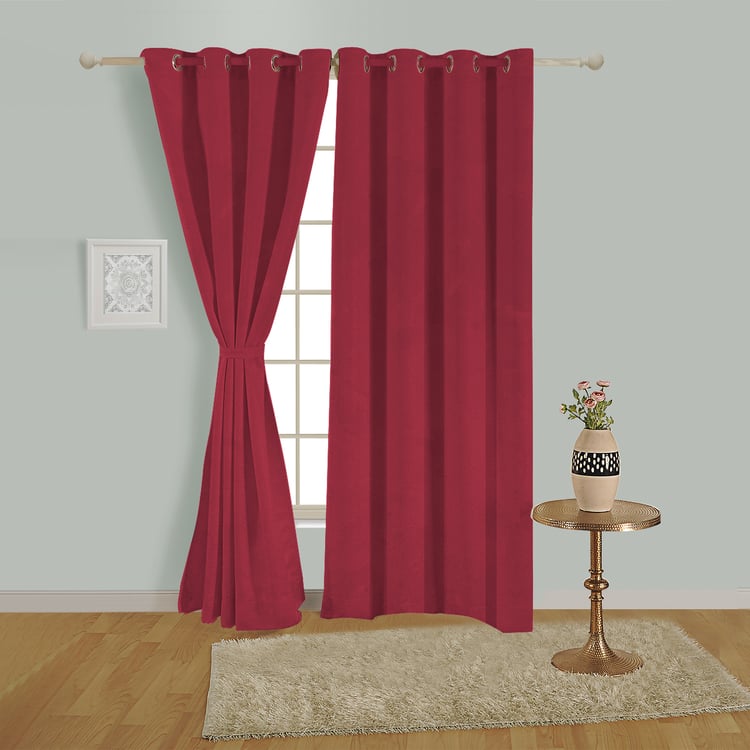 SWAYAM Micro Classic Room Darkening Door Curtain