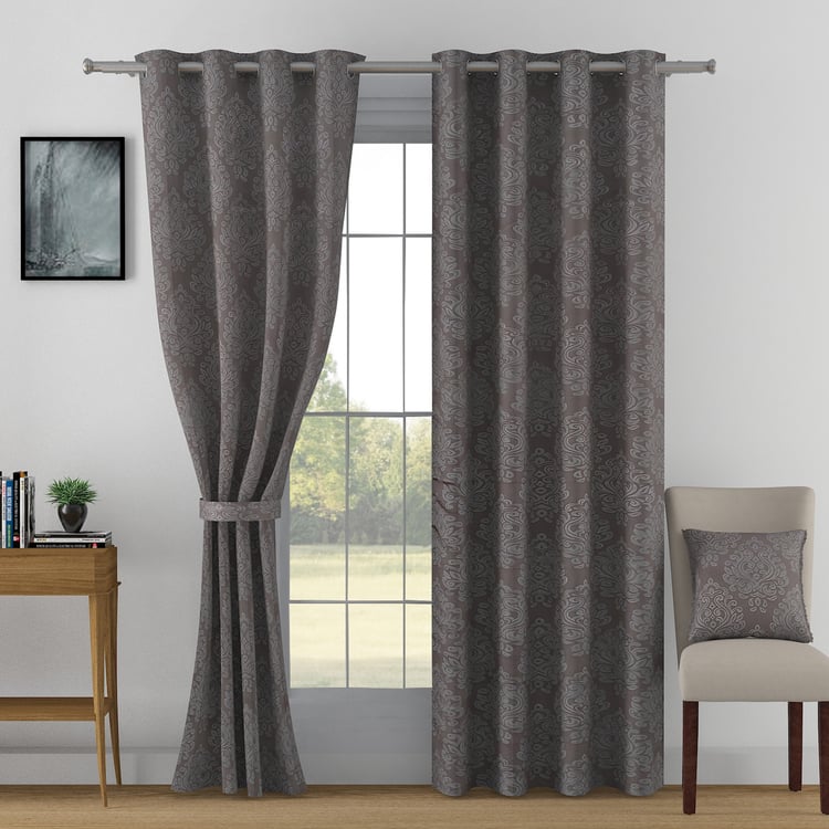 SWAYAM Jacquard Blackout Door Curtain