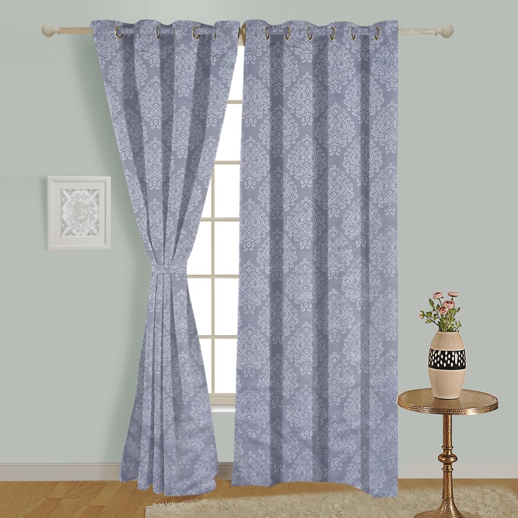 SWAYAM Jacquard Blackout Door Curtain