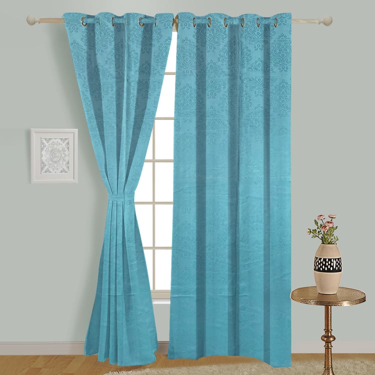 SWAYAM Jacquard Blackout Door Curtain