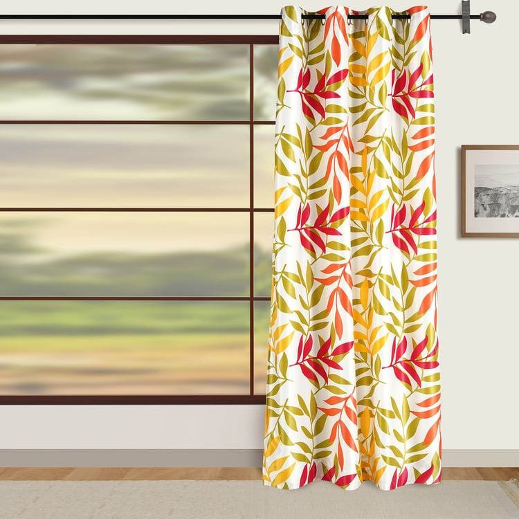 SWAYAM Omega Printed Room Darkening Door Curtain