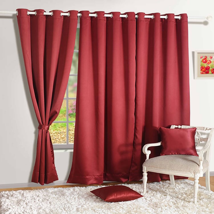 SWAYAM Set of 2 Blackout Door Curtains