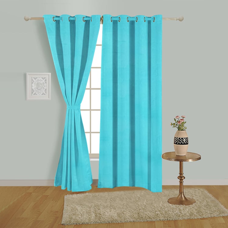 SWAYAM Set of 2 Blackout Door Curtains