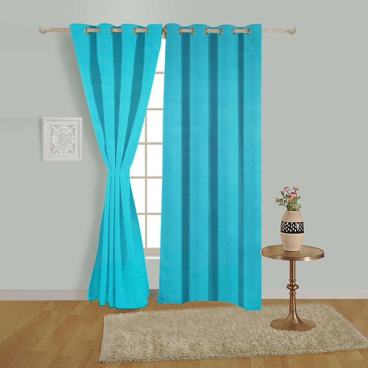 SWAYAM Micro Classic Room Darkening Door Curtain