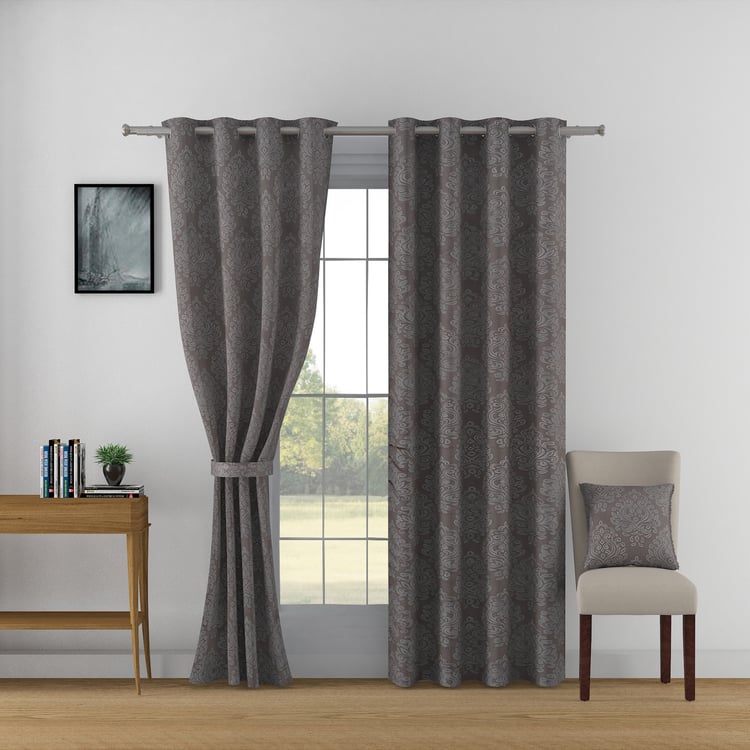 SWAYAM Jacquard Blackout Door Curtain