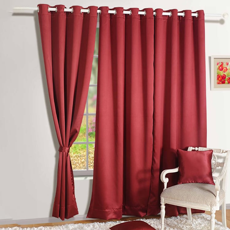 SWAYAM Set of 2 Blackout Door Curtains