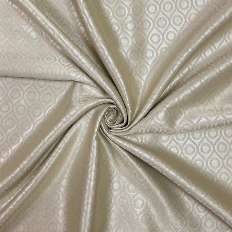 SWAYAM Set of 2 Jacquard Blackout Window Curtains - 5ft