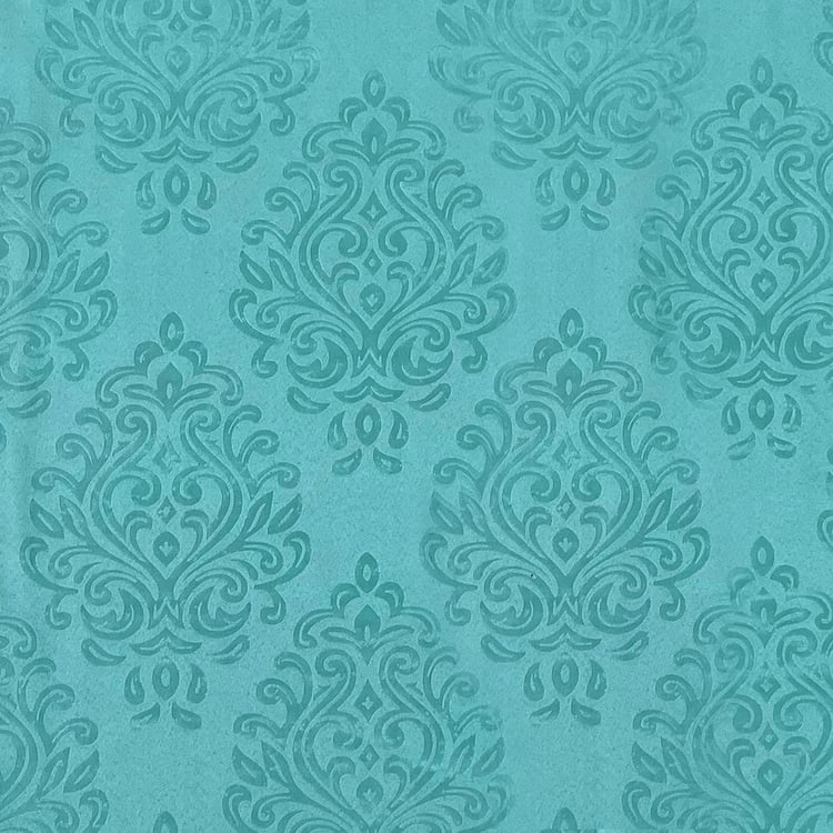 SWAYAM Set of 2 Jacquard Blackout Window Curtains