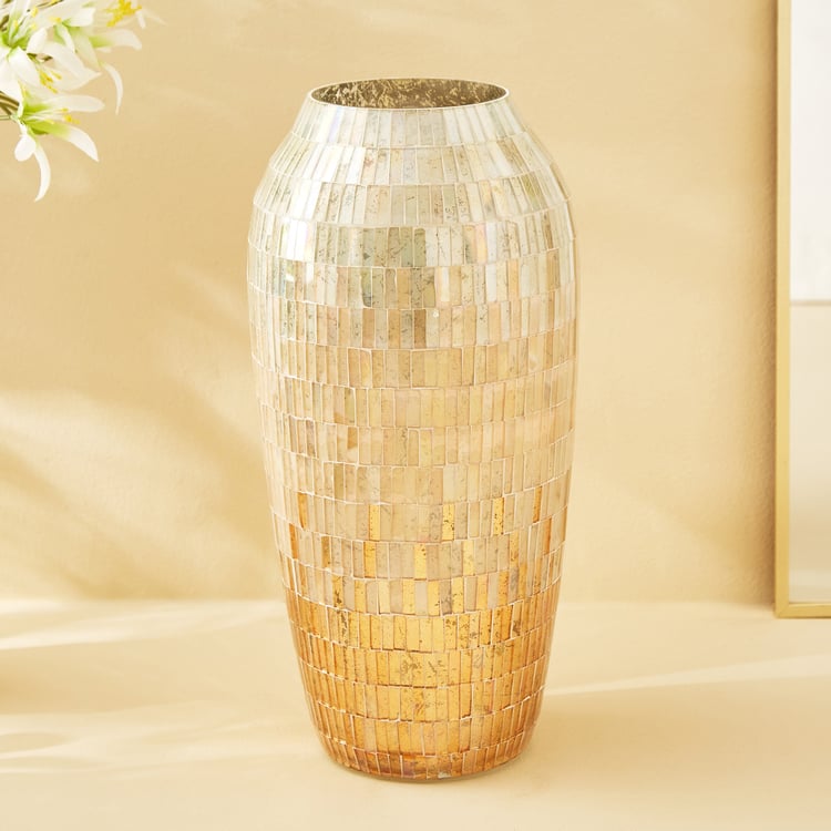 Mabel Kamal Glass Mosaic Vase - Large