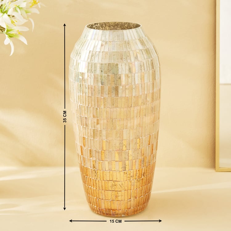 Mabel Kamal Glass Mosaic Vase - Large