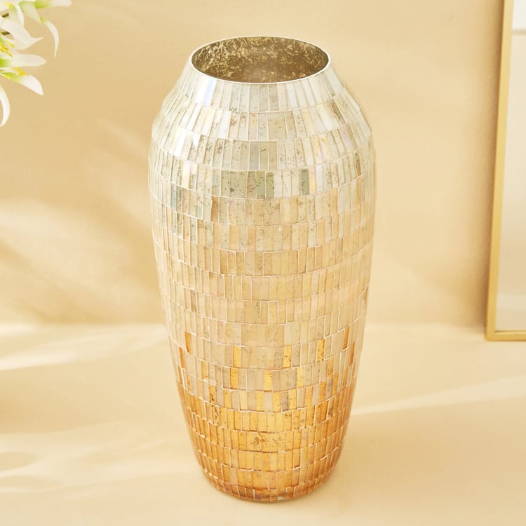 Mabel Kamal Glass Mosaic Vase - Large