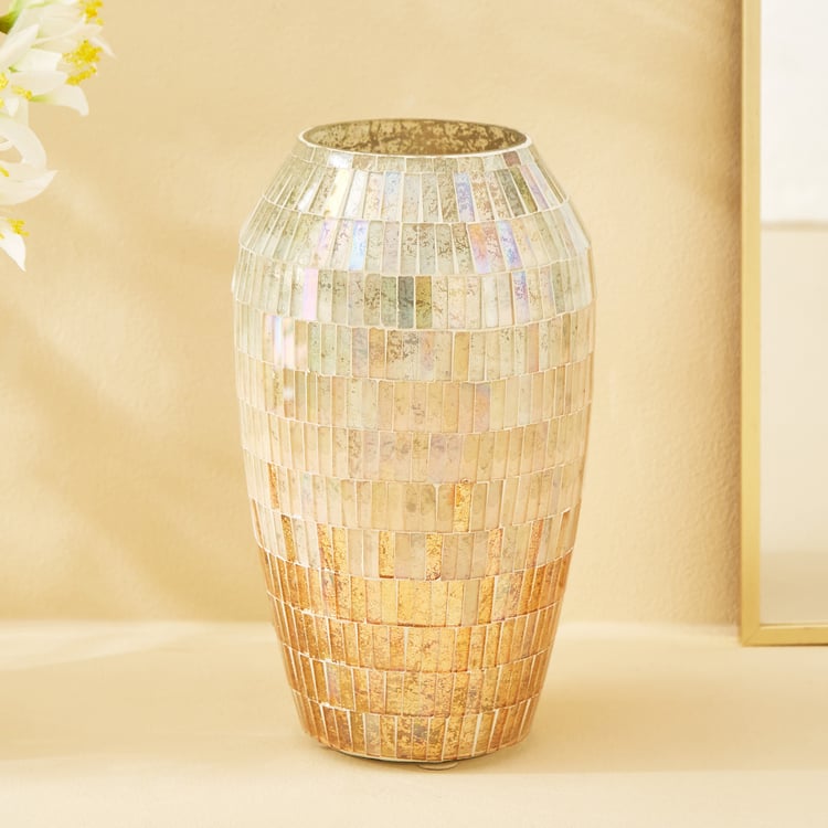 Mabel Kamal Glass Mosaic Vase - Small