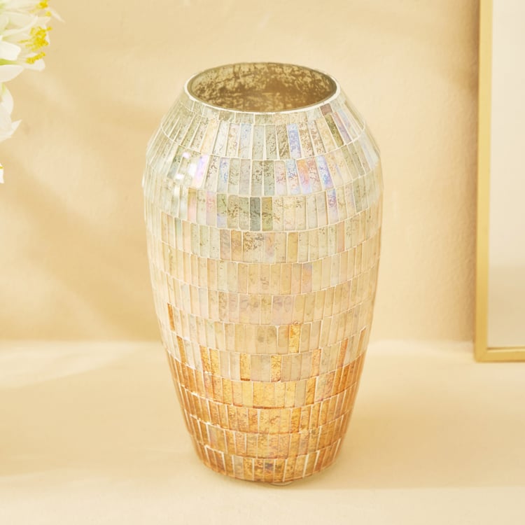 Mabel Kamal Glass Mosaic Vase - Small