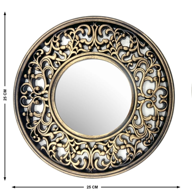 Corsica Corvus 3Pcs Perforated Mirros and Clock Set