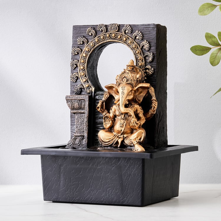 Corsica Alpine Polyresin Ganesha Fountain - 20x25cm