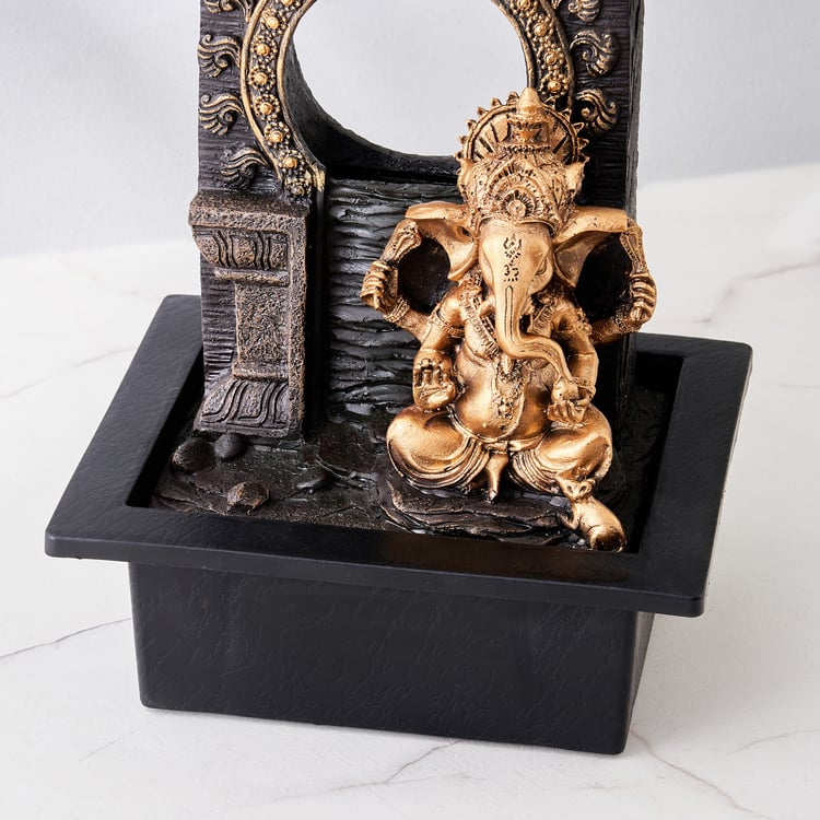 Corsica Alpine Polyresin Ganesha Fountain - 20x25cm