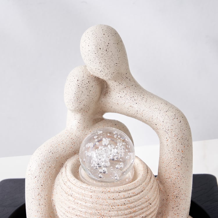 Corsica Alpine Polyresin Couple Fountain - 18x24cm