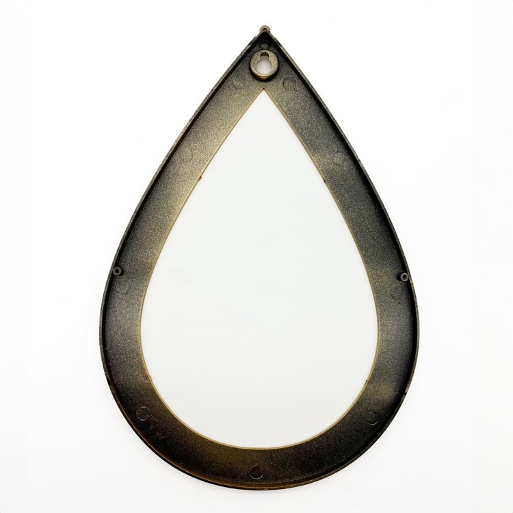 Corsica Reflection Karol Set of 3 Teardrop Decorative Hanging Mirrors - 19x28cm