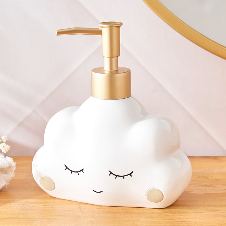 Corsica Slate Kids Polyresin Cloudy To The Moon Soap Dispenser - 340ml