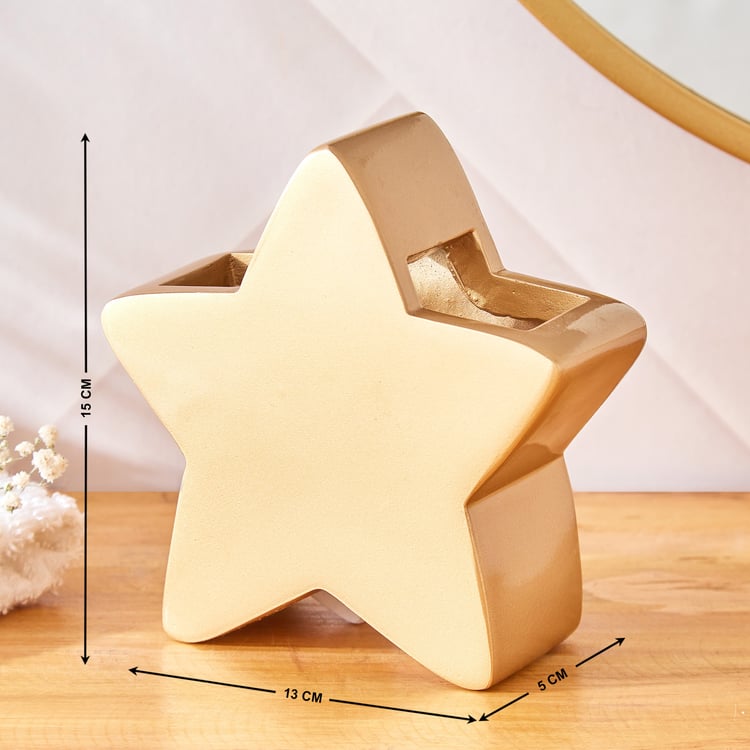 Corsica Slate Polyresin Star Tooth Brush Holder