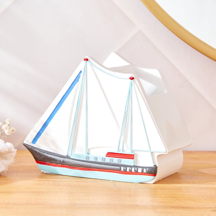 Corsica Slate Kids Polyresin To The Sailing Tooth Brush Holder