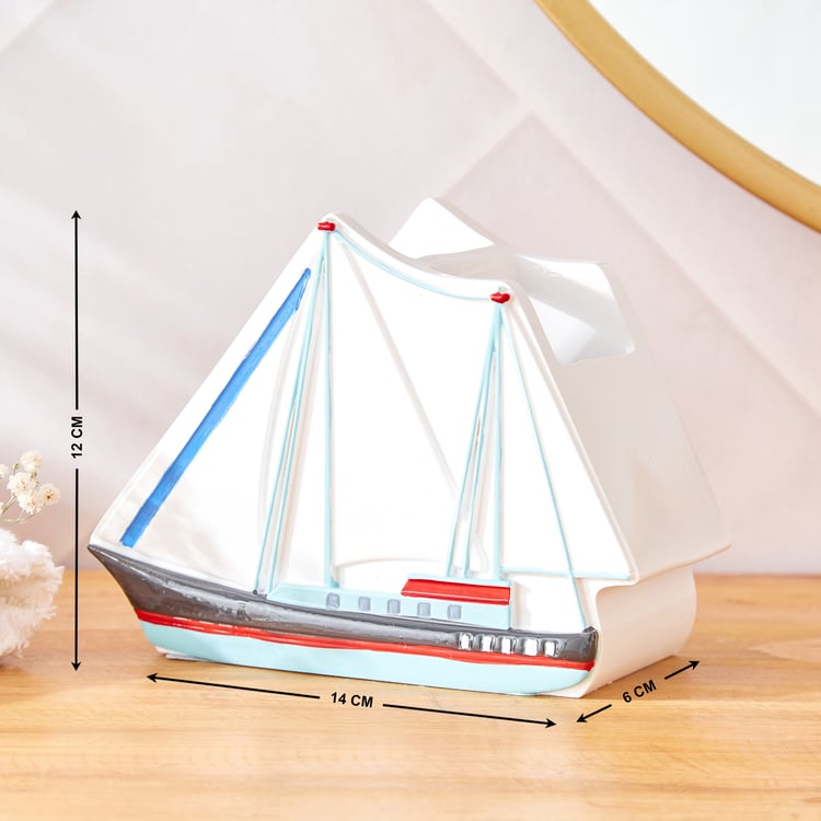 Corsica Slate Kids Polyresin To The Sailing Tooth Brush Holder