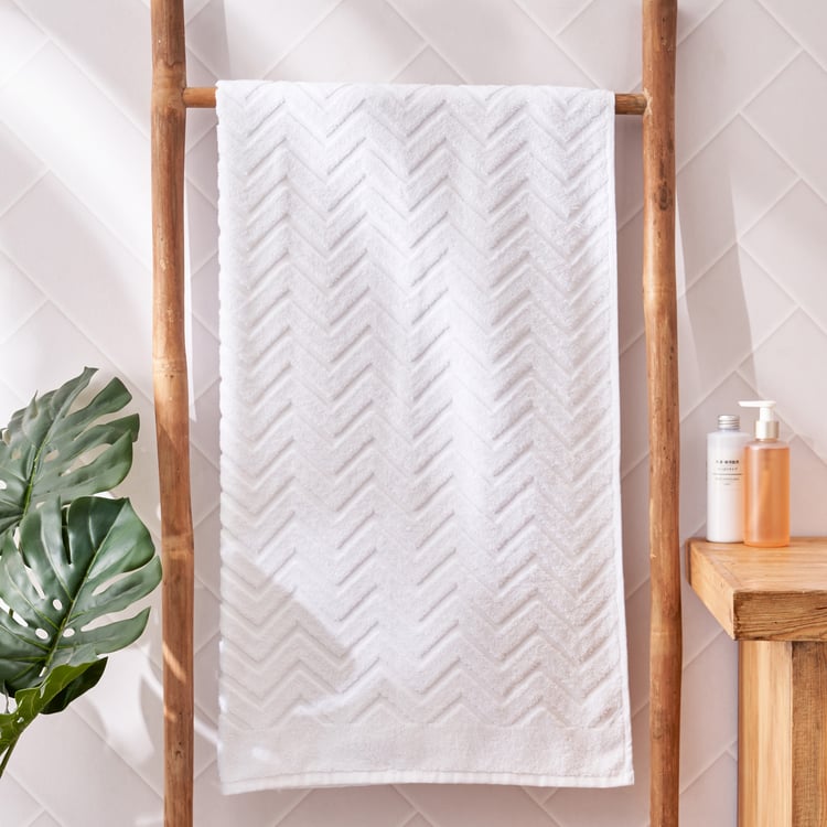 Corsica Izzy Ridges Cotton Bath Towel - 150x75cm