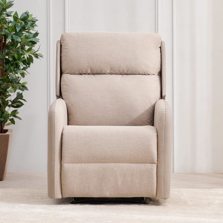 Rico Fabric 1-Seater Recliner - Beige