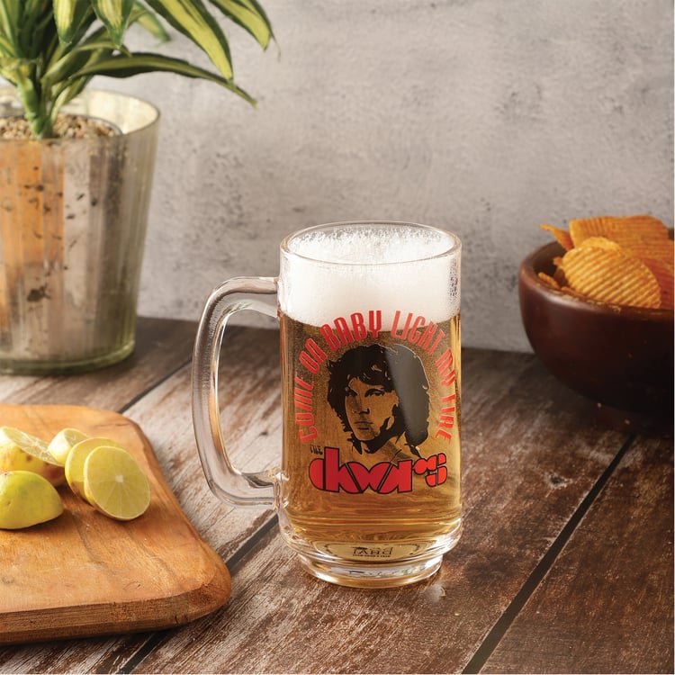 EK DO DHAI Glass The Doors Print Beer Mug  - 350ml